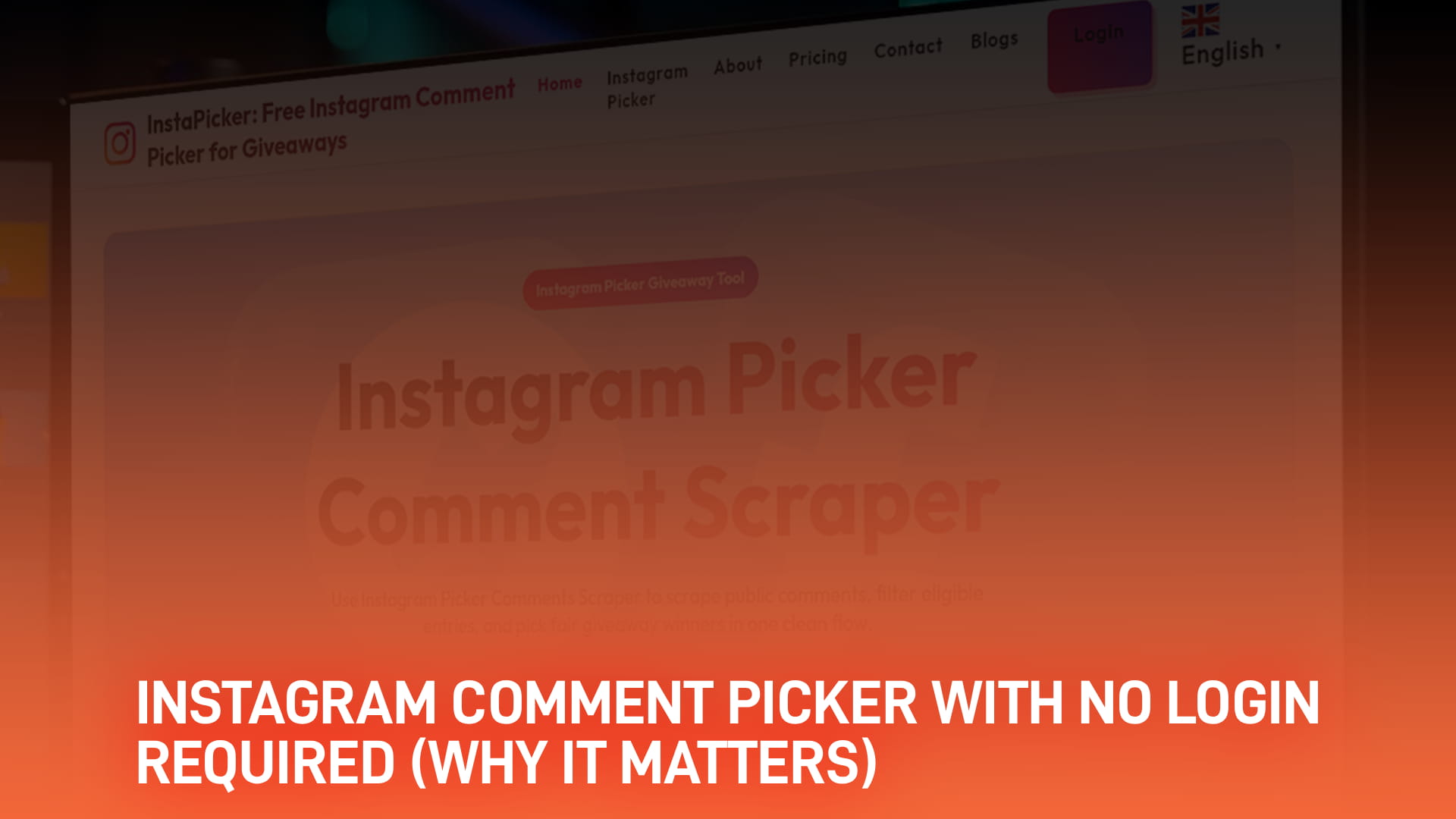 Instagram Comment Picker With No Login Required (Why It Matters)