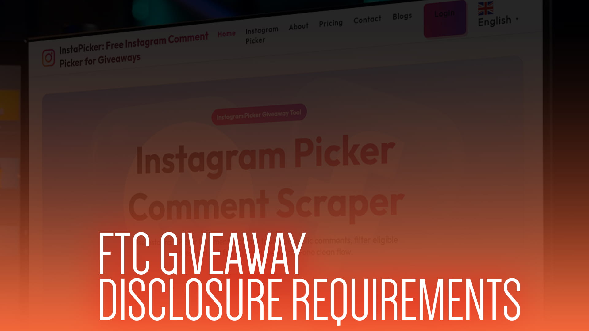 FTC Giveaway Disclosure Requirements