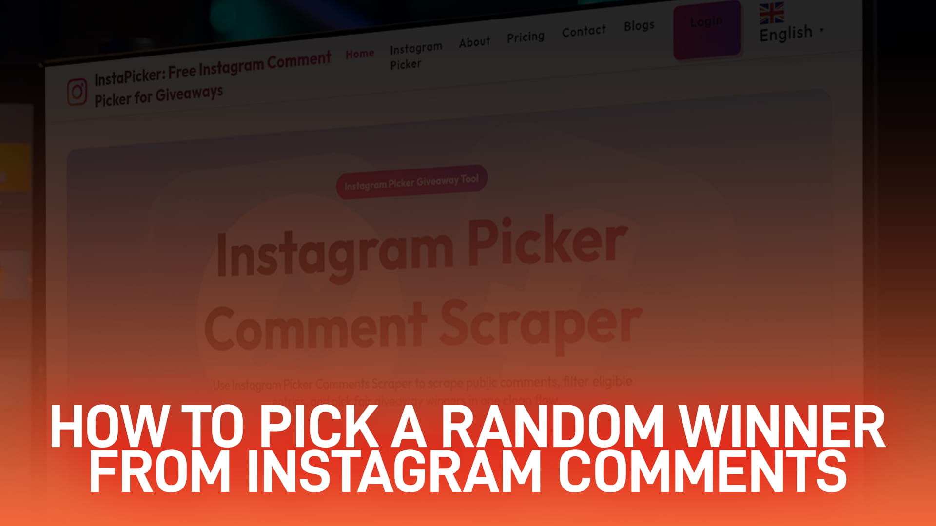 How to Pick a Random Winner From Instagram Comments