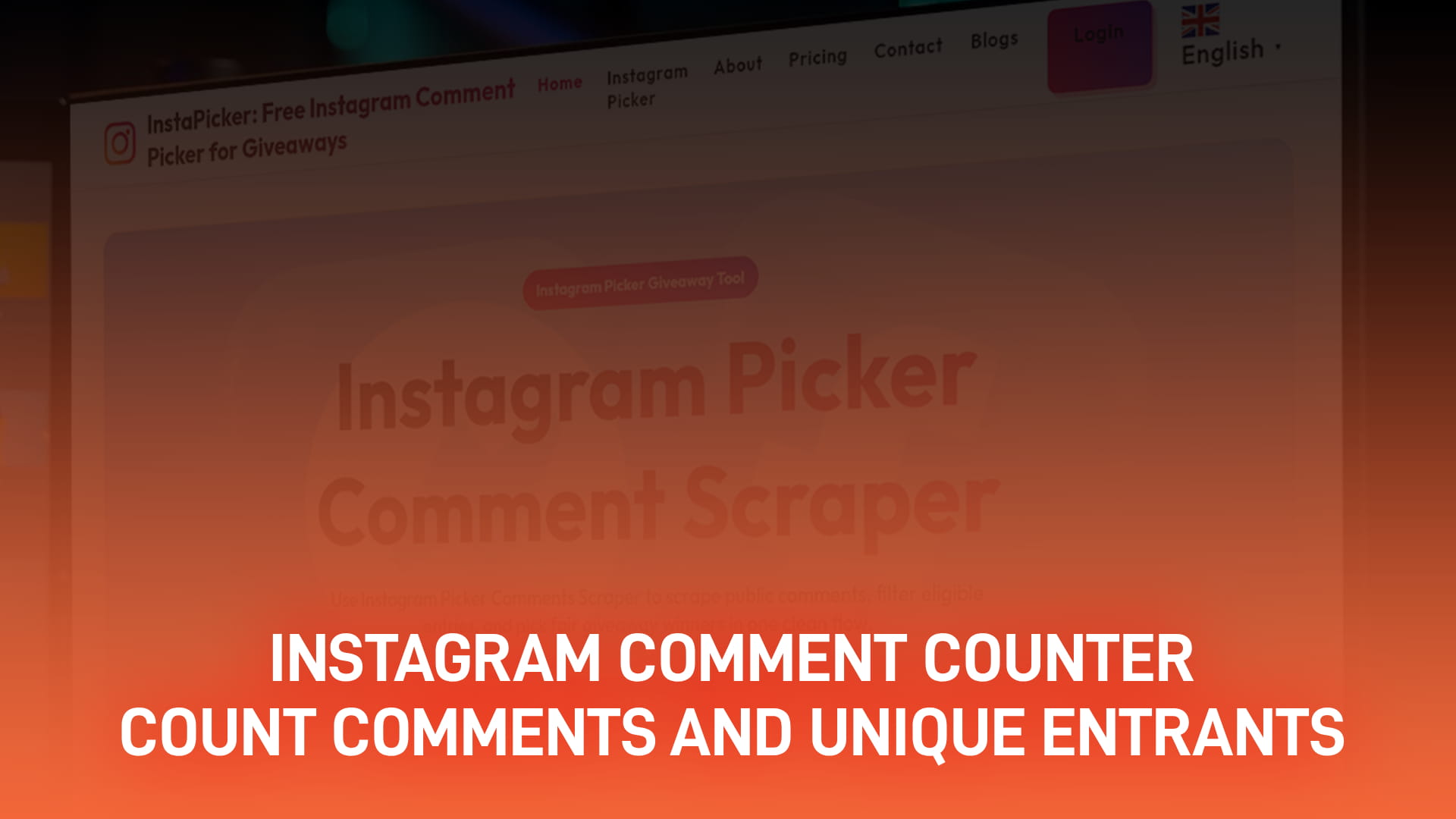 Instagram Comment Counter: Count Comments and Unique Entrants