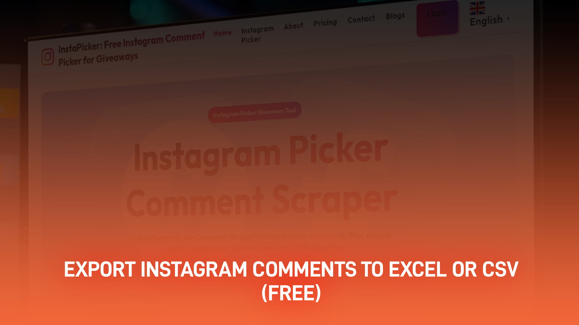 Export Instagram Comments to Excel or CSV (Free)