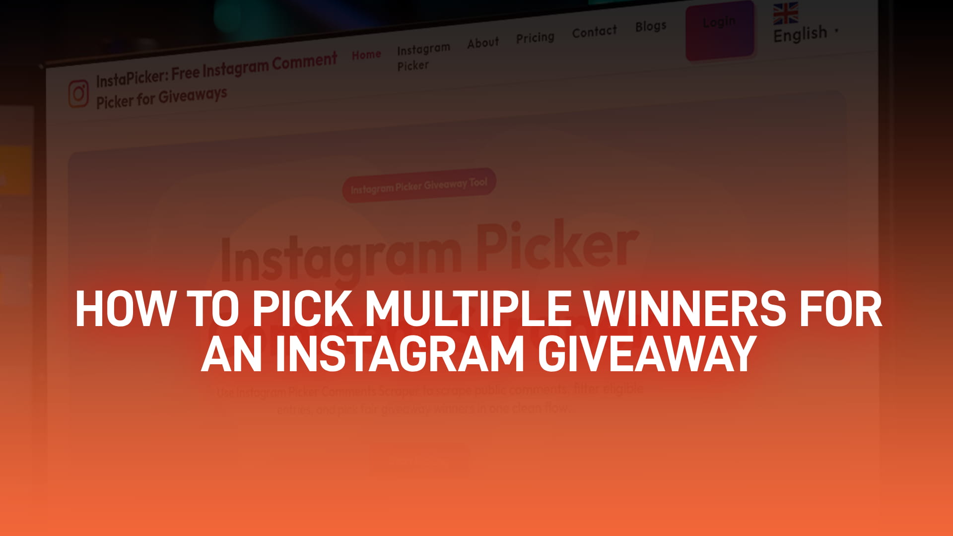 How to Pick Multiple Winners for an Instagram Giveaway